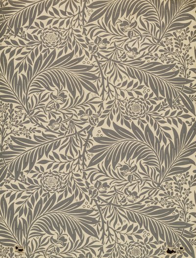 Larkspur, design de papier peint, 1872 - William Morris